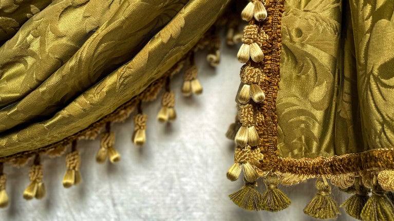 Curtain conservation at Osterley Park and House